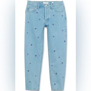 🪻 Lucky Brand Relaxed tapered with floral embroidery size 4/27